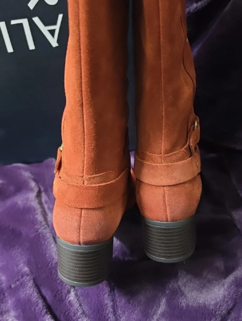 Naturalizer Women's Terracotta Suede Over-the-Knee Boots Sz 8